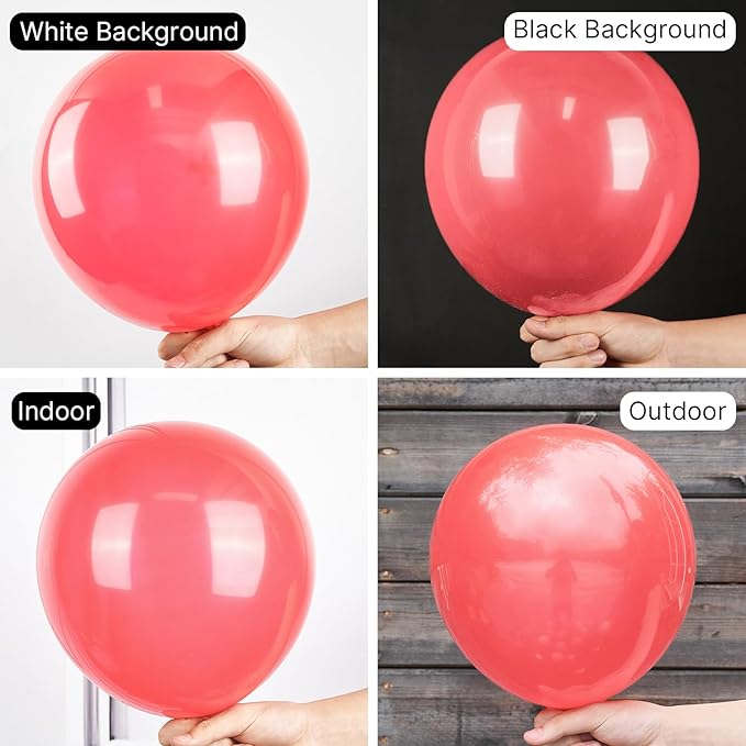 PartyWoo Coral Balloons 50 pcs 12 Inch Coral Pastel Red Watermelon Pink Latex Helium Balloons for Wedding Baby Shower Gender Reveal Graduation Anniversary Summer Birthday Party Decorations Pink-Q11