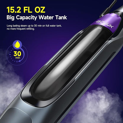 Scrubbing Steam Mop, Steam Mops for Floor Cleaning with Rotating Pads, 4 Cleaning Modes & LED Headlights, Swivel Steering,Safe for all Sealed Hard Floors F2
