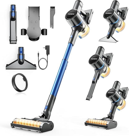 Cordless Vacuum Cleaners for Home, G26 Vacuum Cleaner, 45KPA Powerful Suction, Up to 60 Minutes, Tangle-Resistant, Rechargeable Stick Vac with Wall Mount for Pet Hair, Hardwood Floors