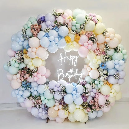 60 PCS Pastel Balloons, 12 Inch Macaron Latex Balloon Pastel Multicolor Party Balloons Assorted Color Rainbow Helium Balloon for Girl Birthday Wedding Anniversary Baby Shower Party Decorations