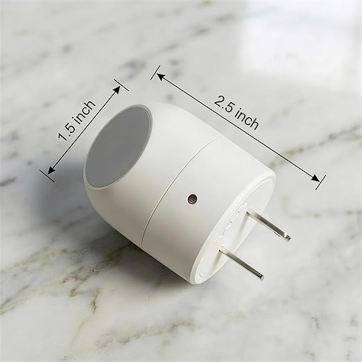 Mini LED Night Light Plug-in Smart Sensor Directional Lamp with 360° Rotating Head Auto Dusk to Dawn Lighting Energy Saving Pet Friendly Wall Light