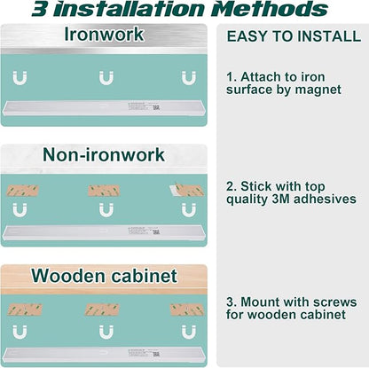 Under Cabinet Lighting, 84 LED Motion Sensor Light Indoor Rechargeable, 3200mAh Closet Lights Battery Operated for Kitchen Cabinets, Shelves, Walls