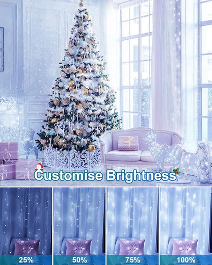 355FT 900 LED Christmas Lights, Extra Long Outdoor String Lights Waterproof, Timer & Memory, 8 Modes Dimmable Plug in Fairy Lights for Classroom Outside Tree Wedding Holiday Decorations, Cool White