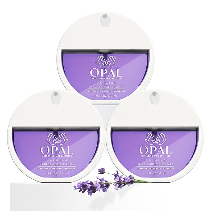 WELLNESS Hand Sanitizer Spray 1.18oz (3-Pack) – Travel Size Calming Hand Sanitizer Therapy with Lavender, Chamomile & Magnesium – Hydrating, Quick-Dry Aromatherapy Spray for Soft, Clean Hands