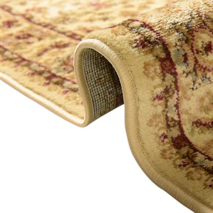 Rugs.com Aditi Collection Rug – 8' Octagon Cream Low Rug Perfect for Living Rooms, Kitchens, Entryways
