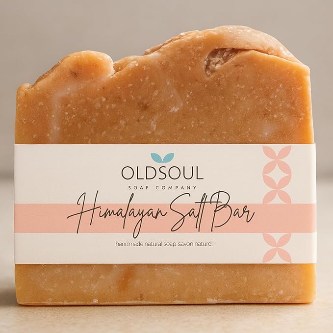 Himalayan Salt Soap Collection Soap Bar – Skin Renewing, Vegan-Friendly with Lavender, Peppermint & Rosemary – Deep Cleansing & Nourishing for Glowing Skin – 5.8 oz Pack 4