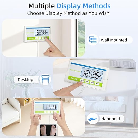 Medical Scale 660lb, Extra Wide Medical Grade Physician Scale for Body Weight with 13"x12.6" Platform for Home, Office, Hospital, Gym & Bariatric etc