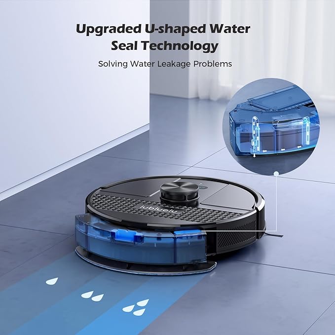Lubluelu Robot Vacuum and Mop Combo, 5500Pa Robot Vacuum Cleaner with LDS9.0 LiDAR Navigation, Self-Empties for 60 Days, No-Go Zones, WiFi/App/Alexa Control, Ideal for Hard Floors, Carpet (SL68 Plus)