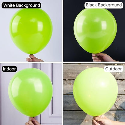 PartyWoo Lime Green Balloons 50 pcs 12 Inch Neon Latex Helium Balloons for Graduation Halloween Safari Dinosaur Summer Weddings Baby Showers Birthday Party Decorations Green-Y6