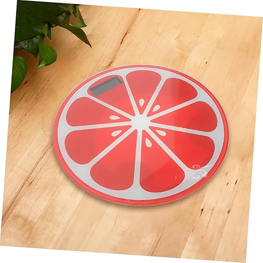 Creative Cartoon Watermelon Weight Scale Small Digital Body Scale with Non-Slip Feet Automatic Activation Compact Design for Home Bathroom Bedroom Use