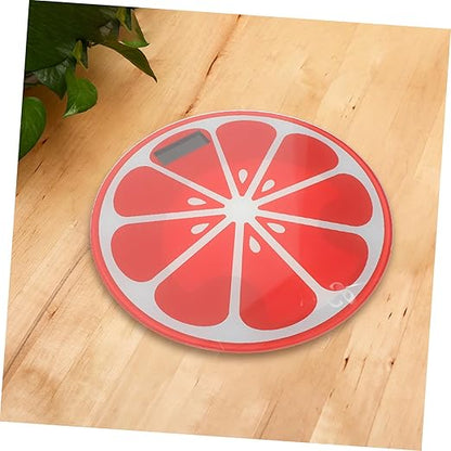Creative Cartoon Watermelon Weight Scale Small Digital Body Scale with Non-Slip Feet Automatic Activation Compact Design for Home Bathroom Bedroom Use