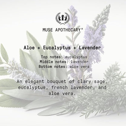 Muse Apothecary Hand Ritual - Aromatic and Nourishing Foaming Hand Soap, Infused with Natural Aromatherapy Essential Oils - USDA Certified Biobased - 11.5 oz, Aloe + Eucalyptus + Lavender