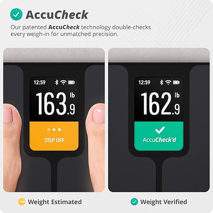 Greater Goods Smart Scale – Track Your Weight Loss Journey with Verified Accuracy & Smart Goal-Based Monitoring | Wi-Fi & Bluetooth Sync