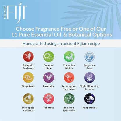 Coco Fiji Soap Bar for Face and Body Infused With Organic Coconut Oil, Fragrance Free, Essential Oil, Natural Soap for Moisturizing & Pore Purifying Skin, 7 oz,Pack of 2