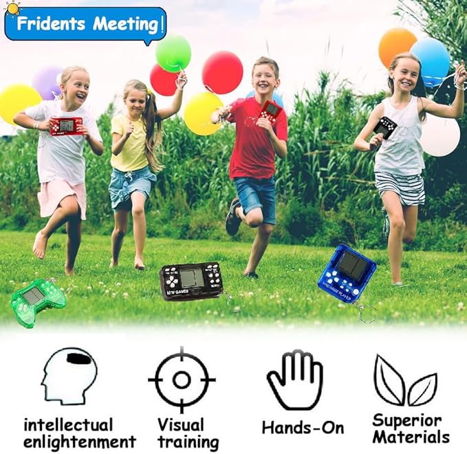 18Pcs Video Game Party Favors for Kids,Mini Game Console Keychain for Kids Boys Birthday Supplies Gaming Party Favors Classroom Prizes