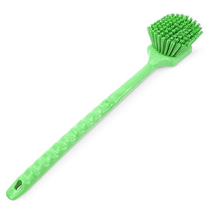 SPARTA 40501EC75 Plastic Large Scrub Brush, Kitchen Brush, Utility Brush With Long Handle For Cleaning, 20 Inches, Lime