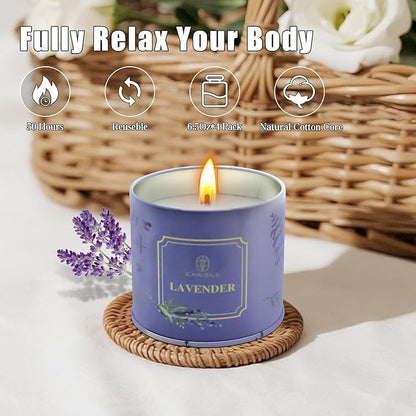 Valentine’s Day Gift Candles for Girlfriend & Wife-Scented Soy Candles Rose,Lavender,Sandalwood & Apple Fragrance with Gift Box, Romantic Aromatherapy Relaxation