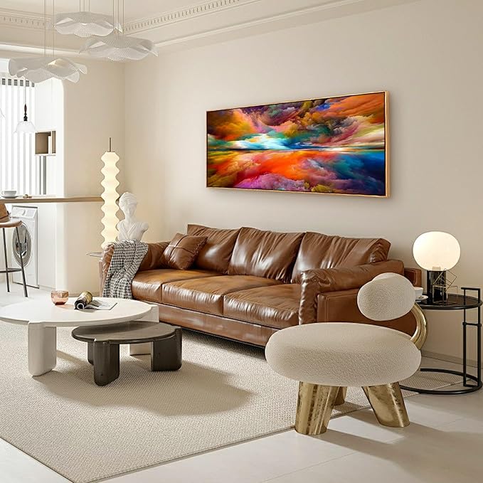 YYYYHPP WKYP2075 Abstract Wall Art Colorful Clouds Landscape Pictures Canvas Prints Paintings Ready to Hang for Living Room Bedroom Kitchen Home and Office Wall Decor