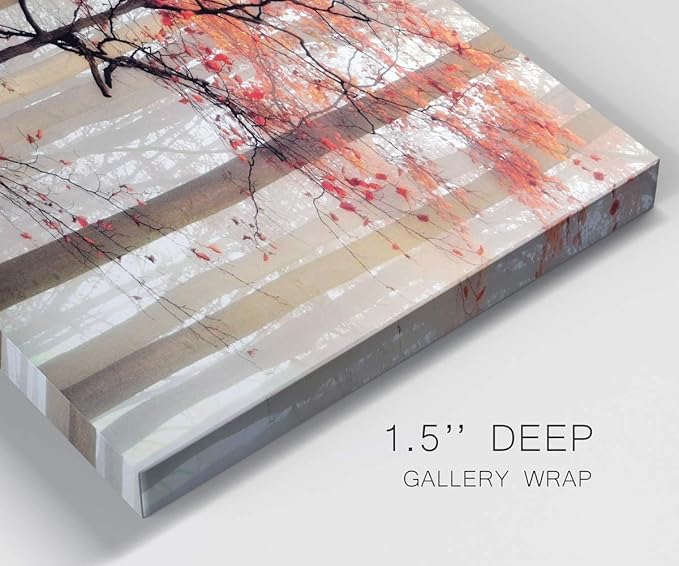Home Decor Landscape Canvas Wall Art Abstract Floral Painting Modern Pictures Artwork Decoration for Living Room Kitchen Bathroom Office, Ready to Hang