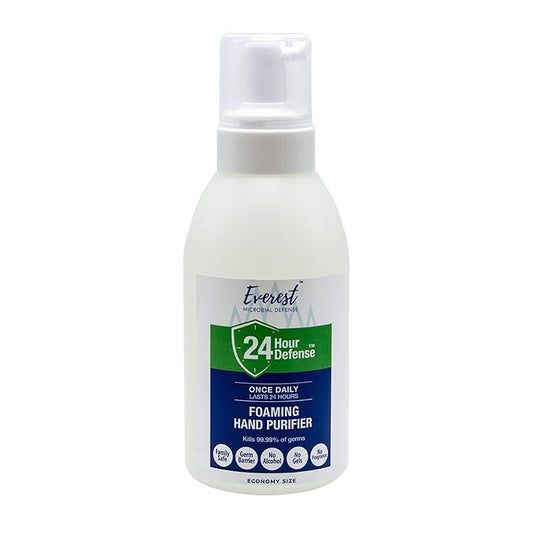 24 Hour Defense Foaming Hand Sanitizer | Kills 99.99% Of Germs | Stays Effective Throughout Hand Washings For 24 Hours Of Lasting Protection | Rich, Moisturizing Foam | Fragrance Free (20oz)
