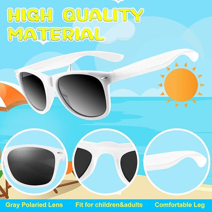 ASTARON 12 Pack Party Sunglasses Bulk Neon Party Favors for Beach Wedding Party Pool Party Supplies