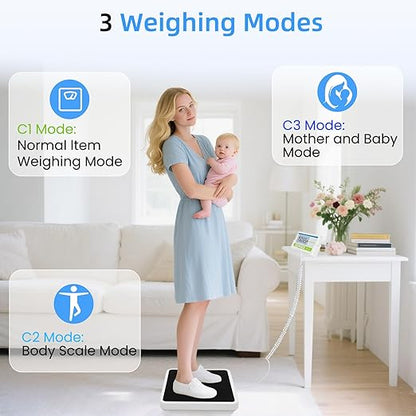 Medical Scale 660lb, Extra Wide Medical Grade Physician Scale for Body Weight with 13"x12.6" Platform for Home, Office, Hospital, Gym & Bariatric etc