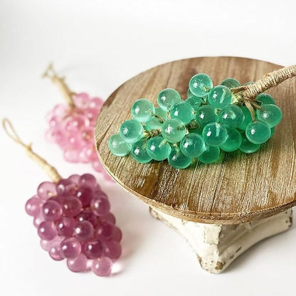 Handmade Crystal Grape Gentle Cleansing soap, Personalized Original Handmade Crystal Grape soap, Realistic Grapes Bunch Soaps Fragrance Cleaning, Smooth Skin, grape Soap DIY Kit (1, pink)