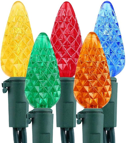 Brizled Christmas Lights Multicolor, 33ft Mini 100 LED Christmas String Lights, 120V UL Certified Xmas Tree Lights Connectable Colored Xmas Light Indoor Outdoor for Tree Patio Party Roof Holiday Decor
