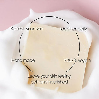 100% Natural Bar Soap w/Organic Ingredients, Vegan Soap, Moisturizing, Handmade, Scented w/Premium Essential Oils, Body Soap Bars for Women & Men