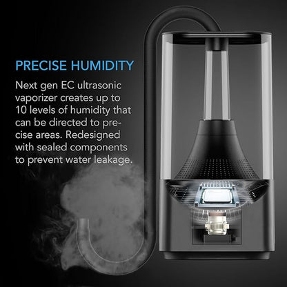AC Infinity CLOUDFORGE T3, Plant Humidifier 4.5L with VPD Humidity Controls, 10-Level Precision Vaporizer, Extendable Targeting Hose and No-Leak Seal for Grow Tents