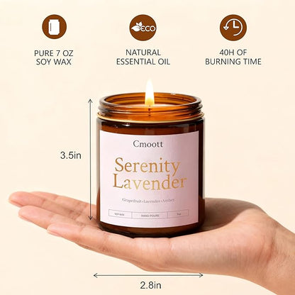 Scented Candles - 6 Pack Home Aromatherapy Jar Candle Set Gifts for Women, 7 oz Soy Wax Candles for Birthday, Valentine, Anniversary