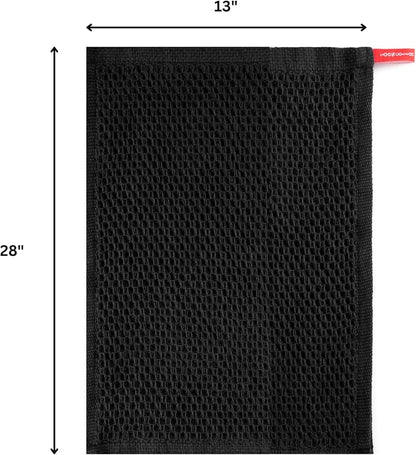 Premium Cotton Waffle Kitchen Towels - Pack of 8 (13x28), Ultra Soft, High GSM, Absorbent Dish Towels, Quick Dry Best for Dish Cloths, Hand Towels & Dish Rags - Black (Kitchen Essentials)