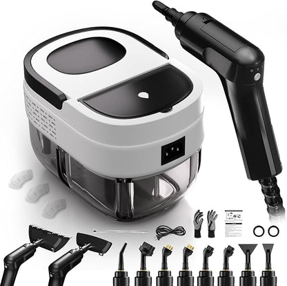 Steam Cleaner for Home, 2500w Steam Cleaner, High Pressure Steamer for Cleaning, 1.6L Water Tank, 3 Level Steam Control, High Heat Handheld Steamer for Kitchen, Bathroom, Upholstery, Car, Furniture
