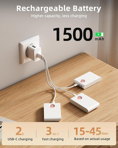 EZVALO 6 Pack Motion Sensor Night Lights, Sync LED Stair Lights Indoor, 1500mAh Rechargeable, Magnetic & Dimmable, 3000K Soft White, Portable Nightlight for Hallway, Stairs, Bathroom, Bedroom