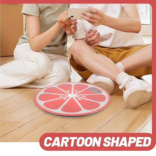 Creative Cartoon Tempered Digital Weight Scale with Body Compact Mini Summer Fruit Design for Bathroom and Travel Use Accurate Human Weight Measurement