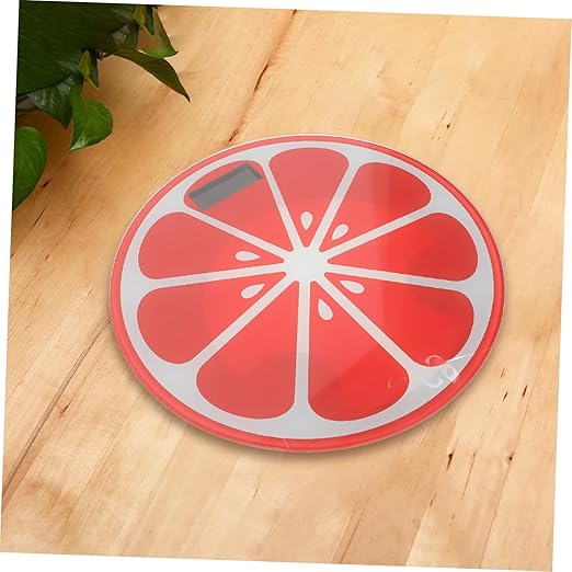 Portable Digital Weight Scale Small Cartoon Watermelon Design Easy-Read Display Automatic Body Weight Balance Scale for Home Use