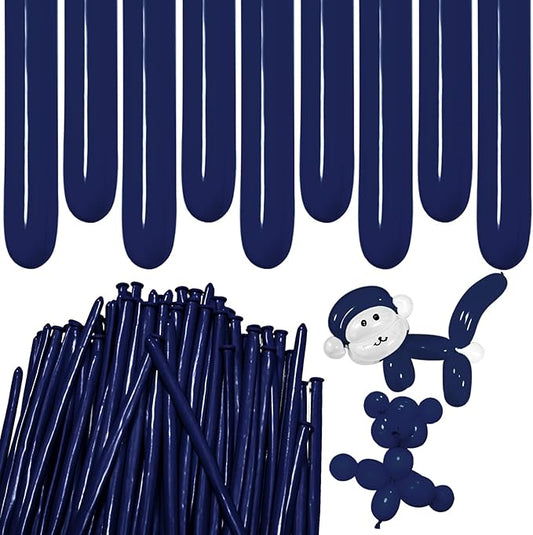Navy Blue Long Balloons Premium 260 Twisting Balloons Animals Magic for Birthday Kids Wedding Party Supply 100pcs