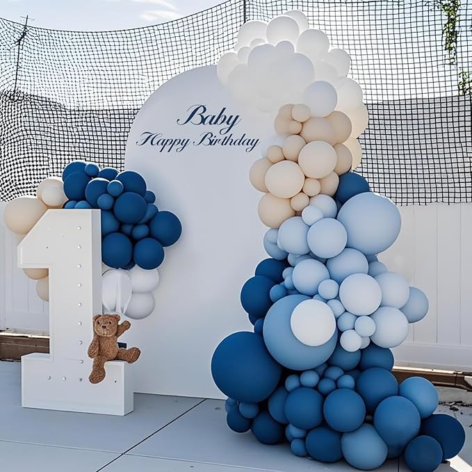 White Sand Balloons 100 Pack, 12 Inch Latex Helium Cream White Balloons Garland for Elegant Birthday Wedding Baby Shower Graduation Arch Party Decorations