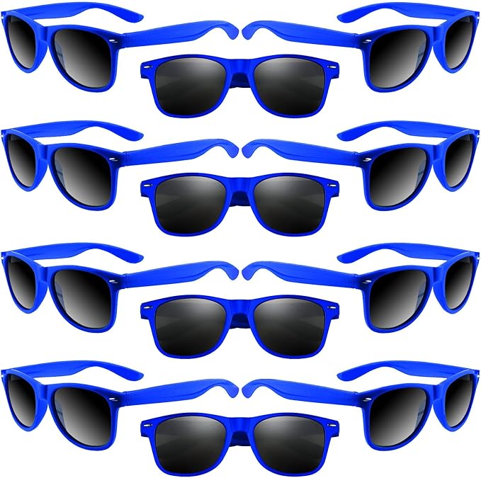 ASTARON 12 Pack Party Sunglasses Bulk Neon Party Favors for Beach Wedding Party Pool Party Supplies