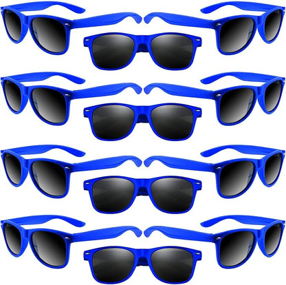 ASTARON 12 Pack Party Sunglasses Bulk Neon Party Favors for Beach Wedding Party Pool Party Supplies
