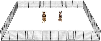 FXW Instant Unleashed Dog Playpen, Portable Pet Fence for Outdoor, RV Trips, and Camping, 40inch, 48 Panels for Medium and Large Dogs│Patented