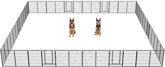 FXW Instant Unleashed Dog Playpen, Portable Pet Fence for Outdoor, RV Trips, and Camping, 40inch, 48 Panels for Medium and Large Dogs│Patented
