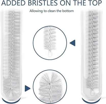 Straw Cleaner Brush Set, 12-Piece 11.8 Inch Long Botthle Cleaning Brush, Nylon Tube Brush Kit for Straws on Tumbler, Water Bottle, Sippy Cup and Pipes, Tubes or Tea Pot Spout