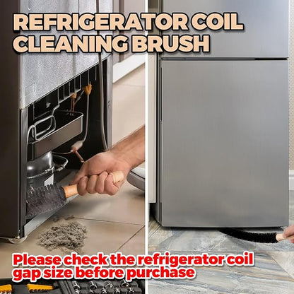 Holikme Dryer Vent Cleaner Kit 2 Pack - Household Cleaning Supplies,Long Flexible Refrigerator Coil Brush Radiator Brush,Dryer Lint Brush Vent Cleaner, Lint Remover, Removing Dust and Pet Hair