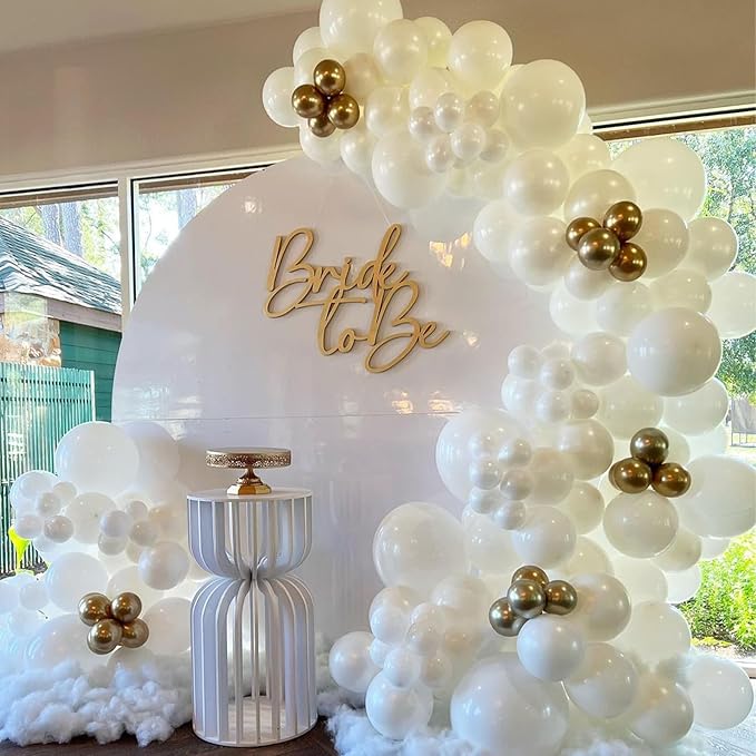 White Balloons, 12 Inch 30 Pcs White Balloon Matte White Latex Balloons for Arch White Party Helium Balloons for Birthday Wedding Baby Shower Graduation Anniversary Party Decorations, BLSR010