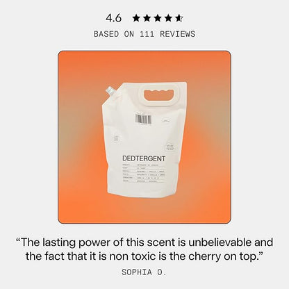 DedCool Liquid Laundry Dedtergent | 01 Taunt | Luxurious Long-Lasting Signature Scent Detergent | Effective Stain Removal | Infused with Natural Essential Oils | Non-Toxic | 120 Washes | 64 fl oz