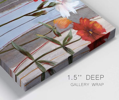 Home Decor Landscape Canvas Wall Art Abstract Floral Painting Modern Pictures Artwork Decoration for Living Room Kitchen Bathroom Office, Ready to Hang
