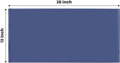 Artoid Mode 100% Cotton Navy Blue Waffle Weave Kitchen Dish Cloths, 13x28 Inch Ultra Soft Absorbent Quick Drying Kitchen Dish Towels Set of 4