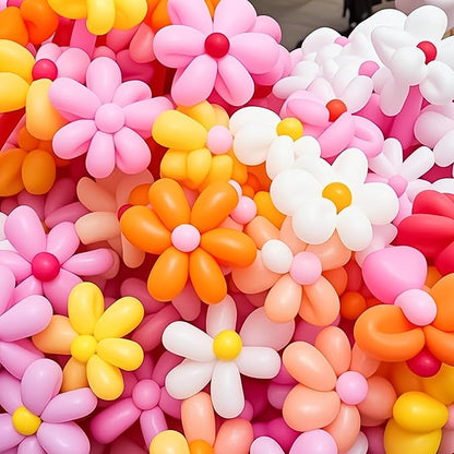 Sratte 1000 Pcs Bulk Animal Balloons 260Q Twisting Long Balloon Assorted Color for Halloween Animal Shape Weddings, Birthdays Clowns, Xmas Presents (Boho Colors)