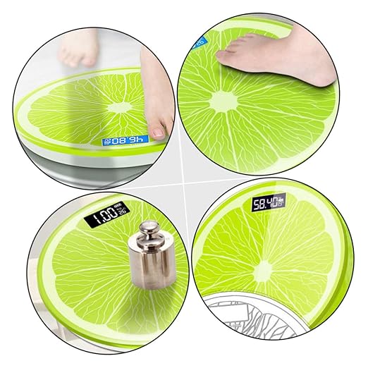 Mikinona Digital Body Weight Scale Capacity Tempered Glass Fitness Management Tool Compact Home Bathroom Scale for Accurate Health Monitoring